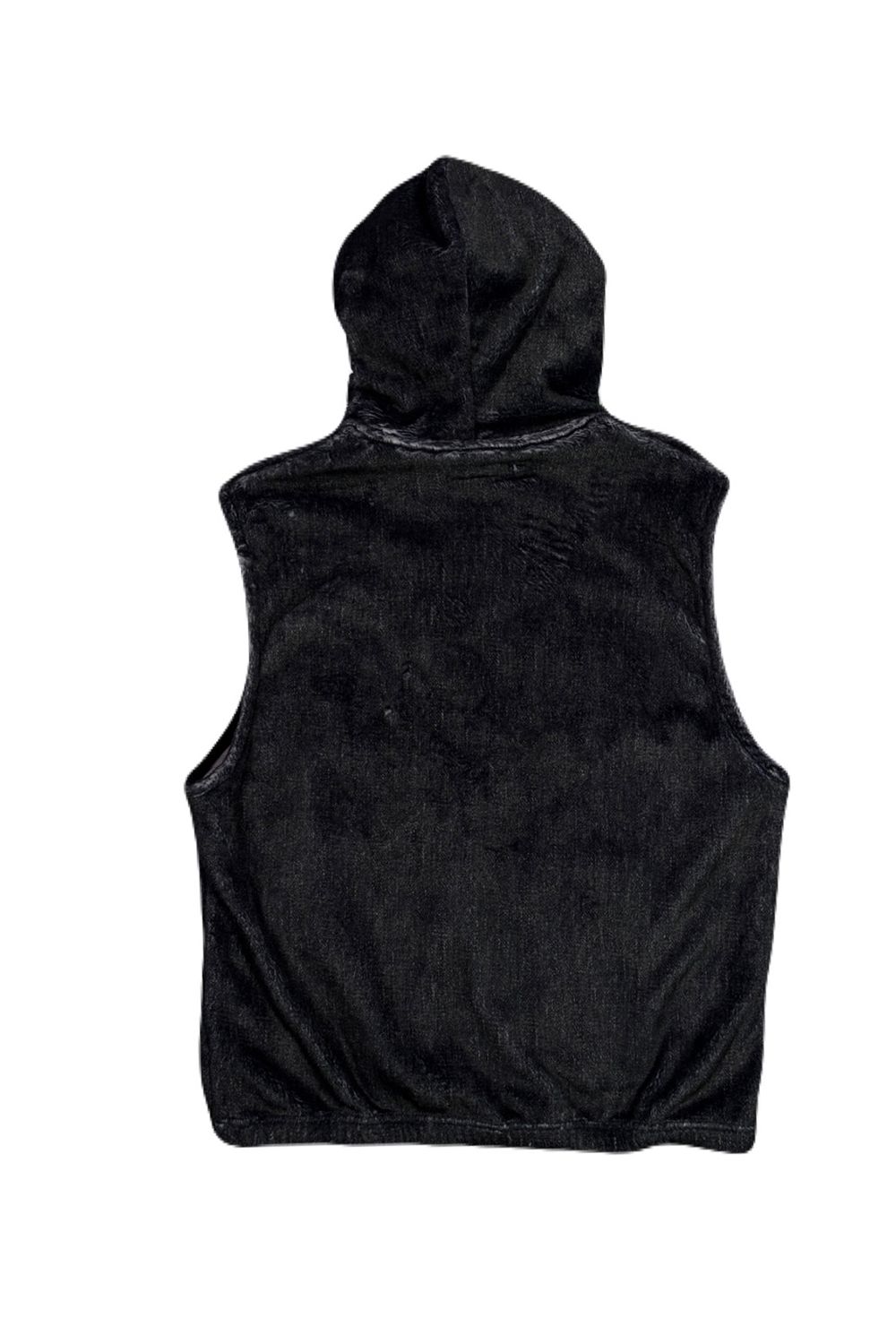 FLEECE DENIM VEST A / フリース デニム ベスト / クリスタルクロスガン