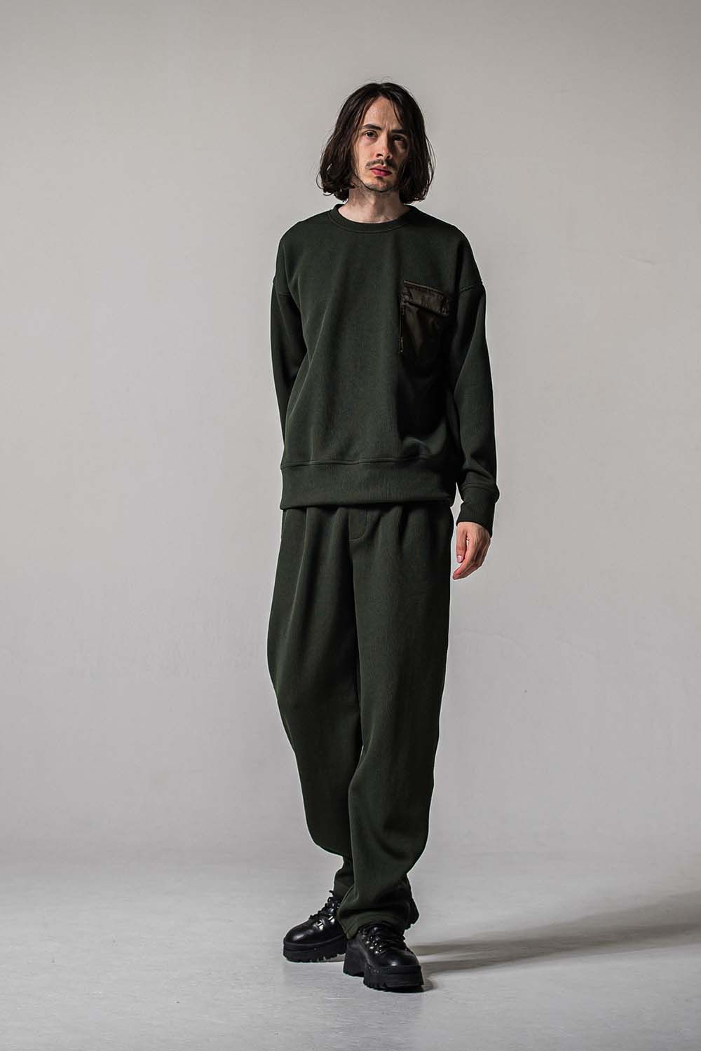 AZE WIDE TUCK PANTS / 畔編み ワイドタックパンツ