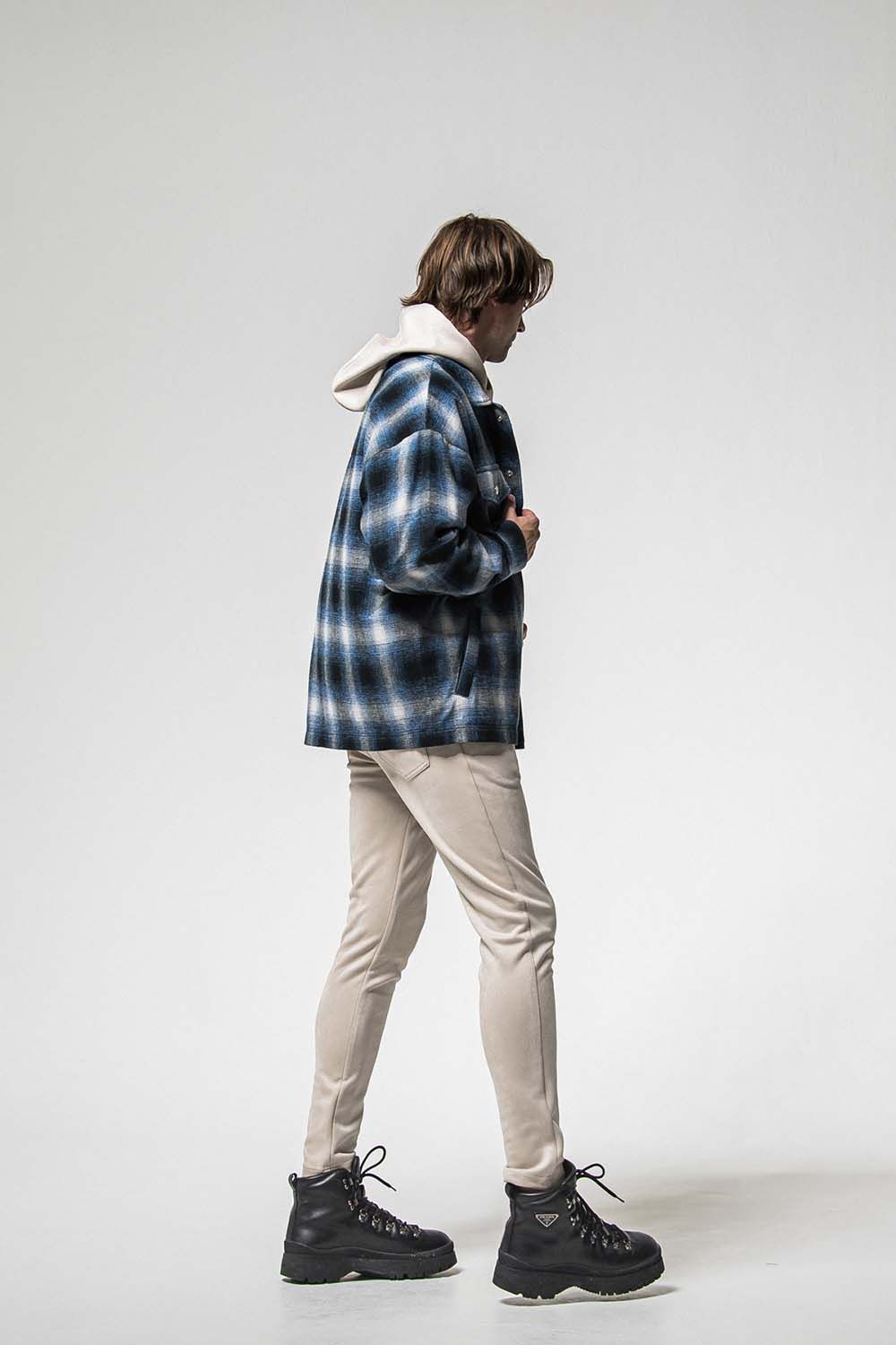 CHRIS EASY SUEDE TUCK PANTS / クリス イージー スウェード タックパンツ
