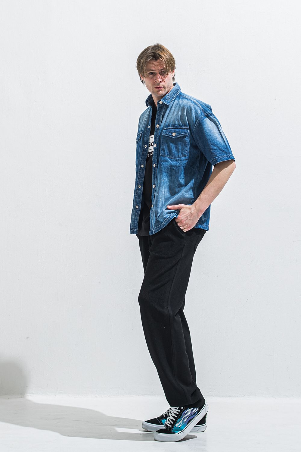 SEMI WIDE TUCK PANTS / セミワイド タック パンツ