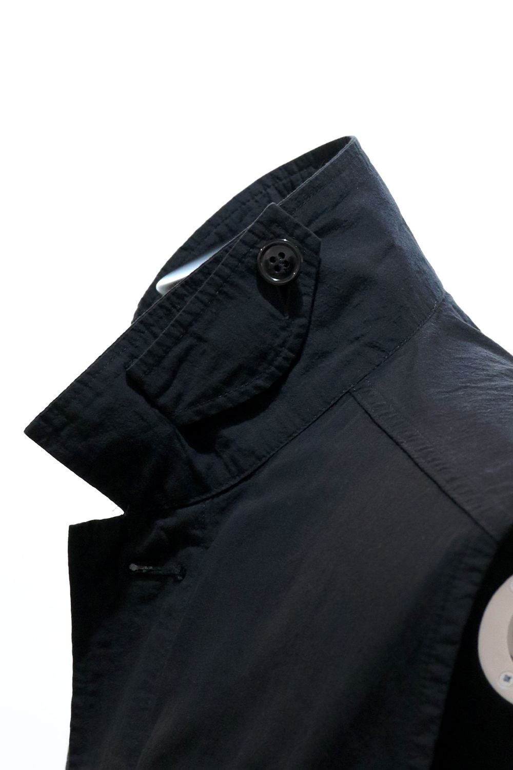 TUMBLED ORGANIC COTTON POPLIN B.D.U VEST / タンブル オーガニック コットン ポプリン バトル ドレス ユニフォーム ベスト