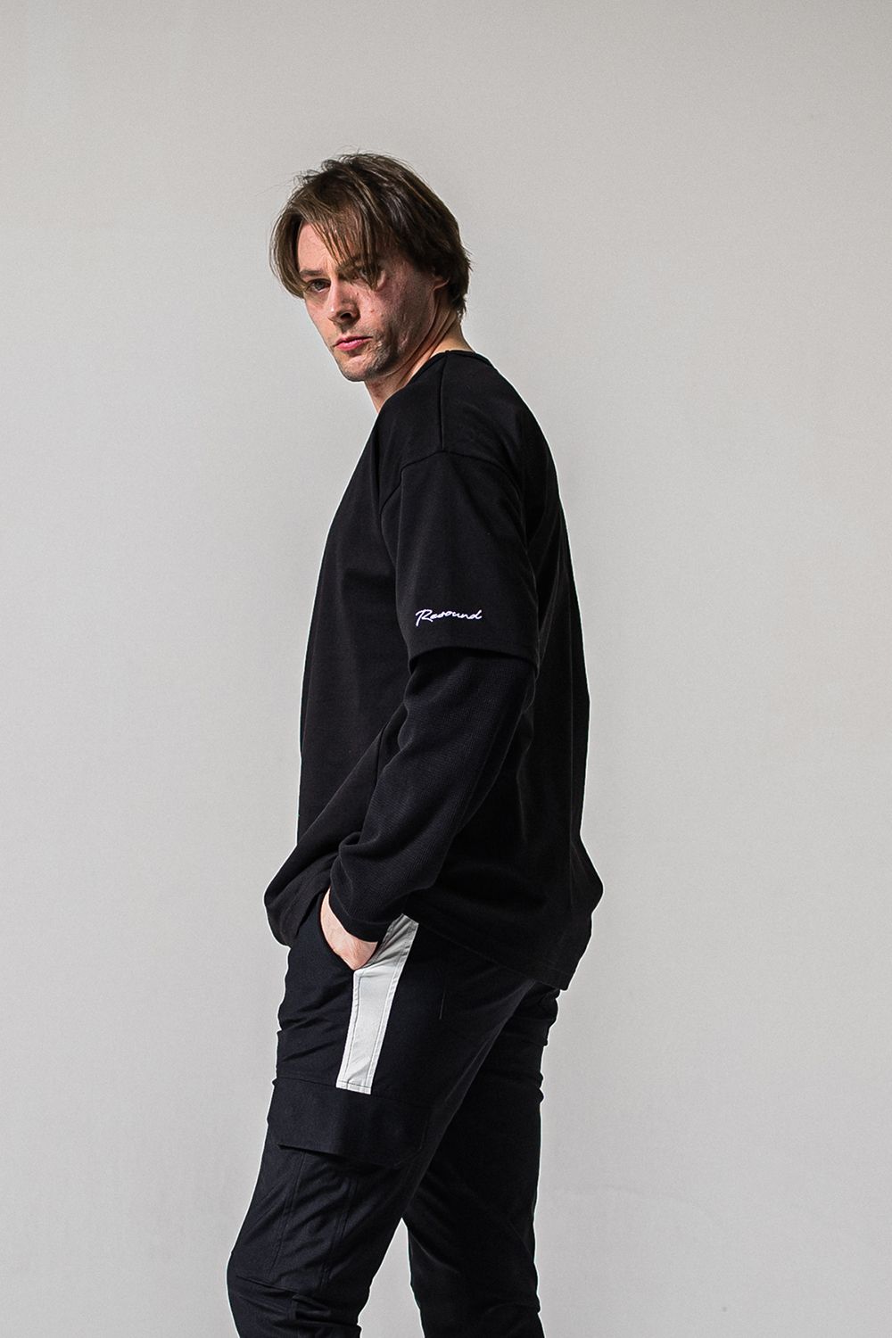 FAKE LAYERED WAFFLE LONG SLEEVE / フェイクレイヤード ワッフル ロングスリーブ