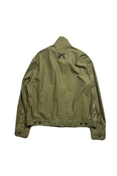CO/NY GABA JACKET/PATCH / コットン ナイロン ギャバジン ジャケット レザークロスガンパッチ