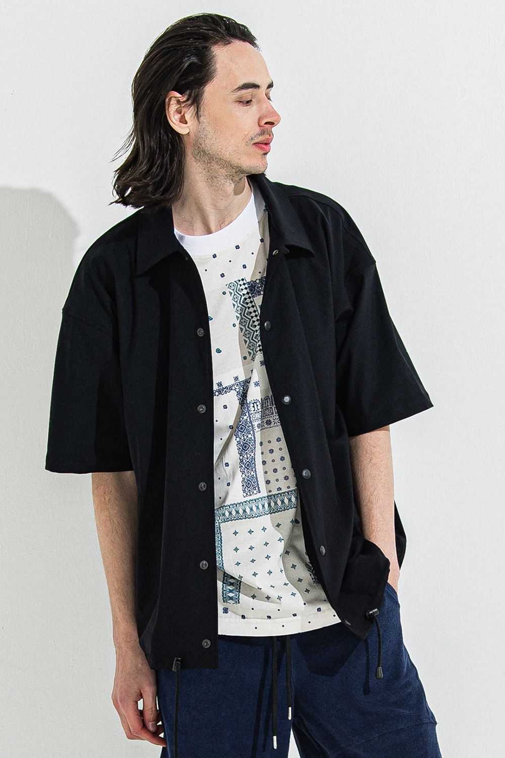 NYLON HALF COACH JACKET / ナイロン ハーフ コーチジャケット