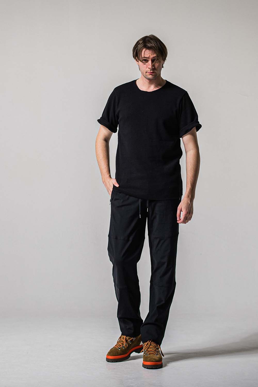 JOHNSON LINE NYLON WIDE PT / ジョンソン ナイロン ラインワイドパンツ