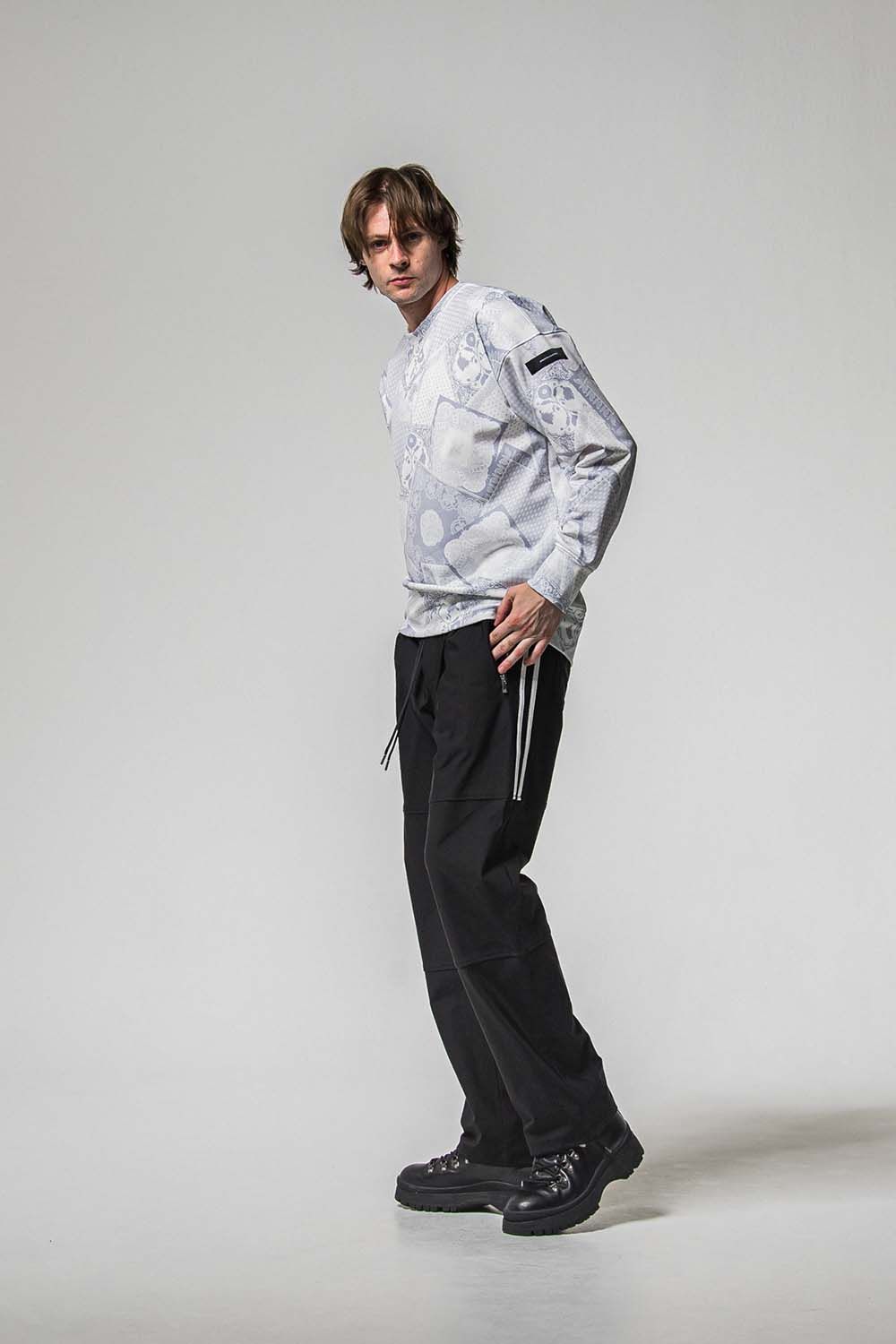 PAISLEY BACK FLEECE DROP TRINER / ペイズリー バック フリース ドロップ トレーナー