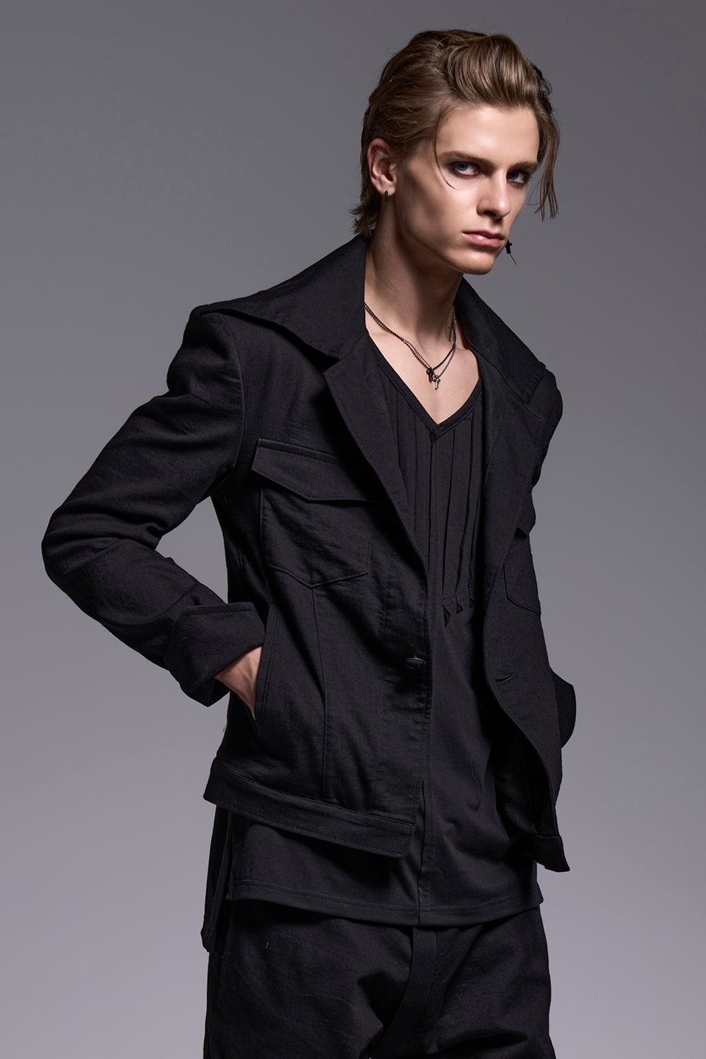 BEATENJIKU Cut Frill-T / ベア天竺 カットフリル Tシャツ