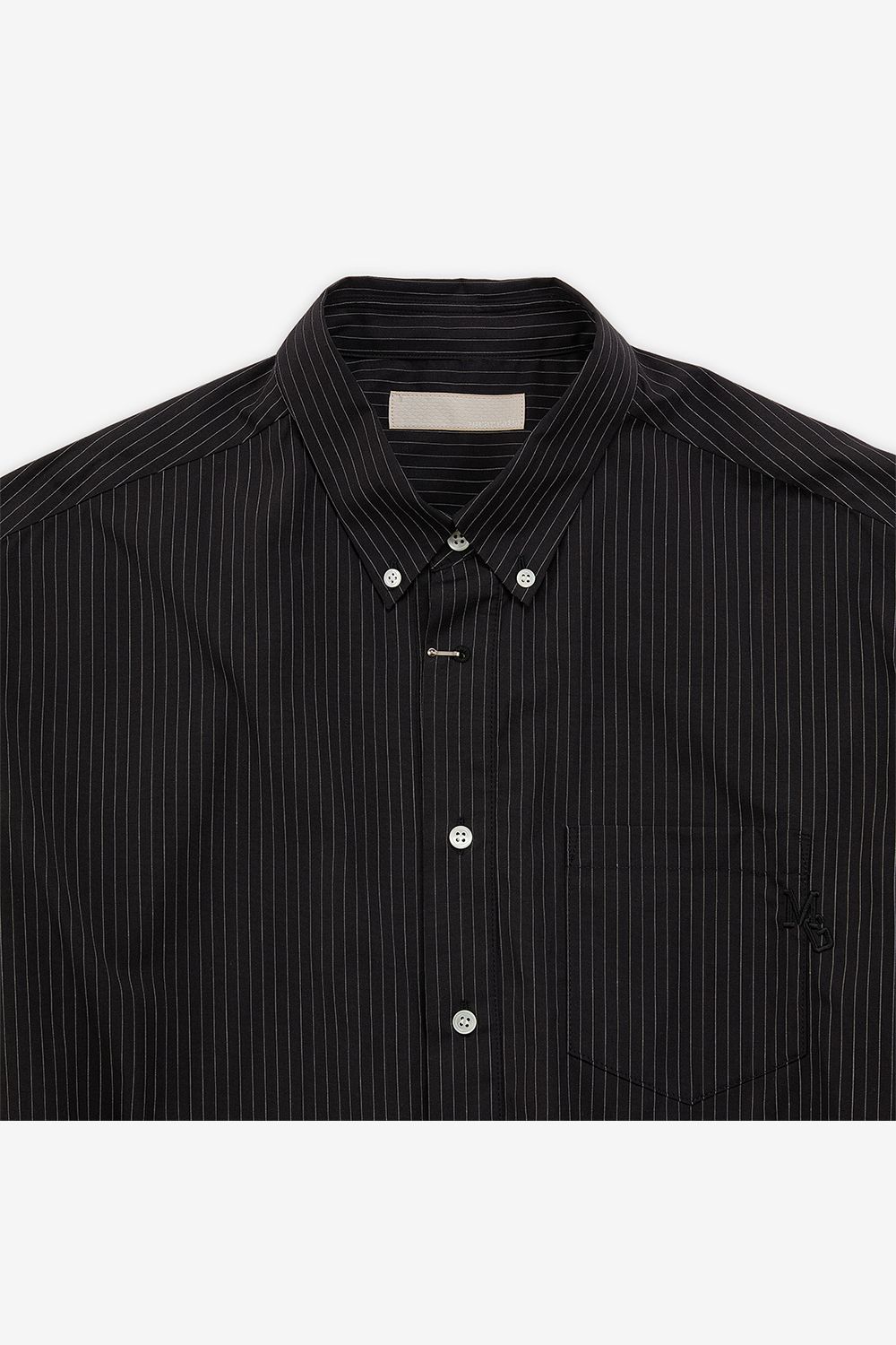 Short length striped shirt / ショートレングス ストライプ シャツ