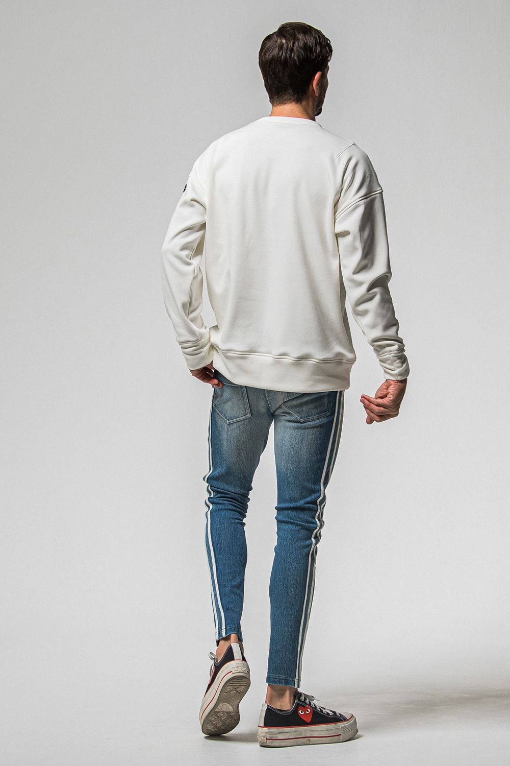 FRIDAY OLD LOGO VELOURS FLEECE TRINER / FRIDAYコラボ オールドロゴ 裏ベロアフリーストレーナー