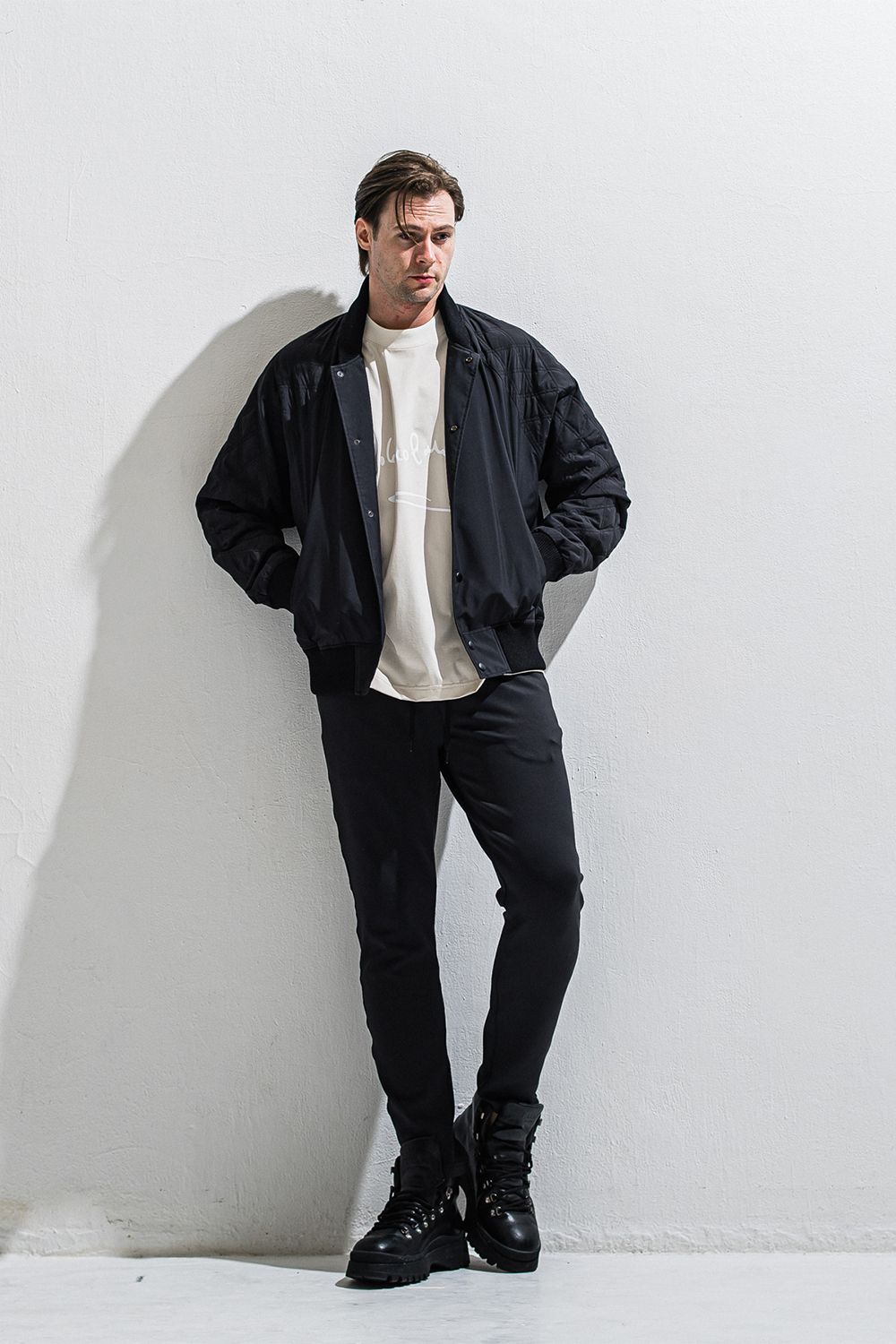 PB Varsity jacket / ラグランスリーブ キルティング バーシティージャケット