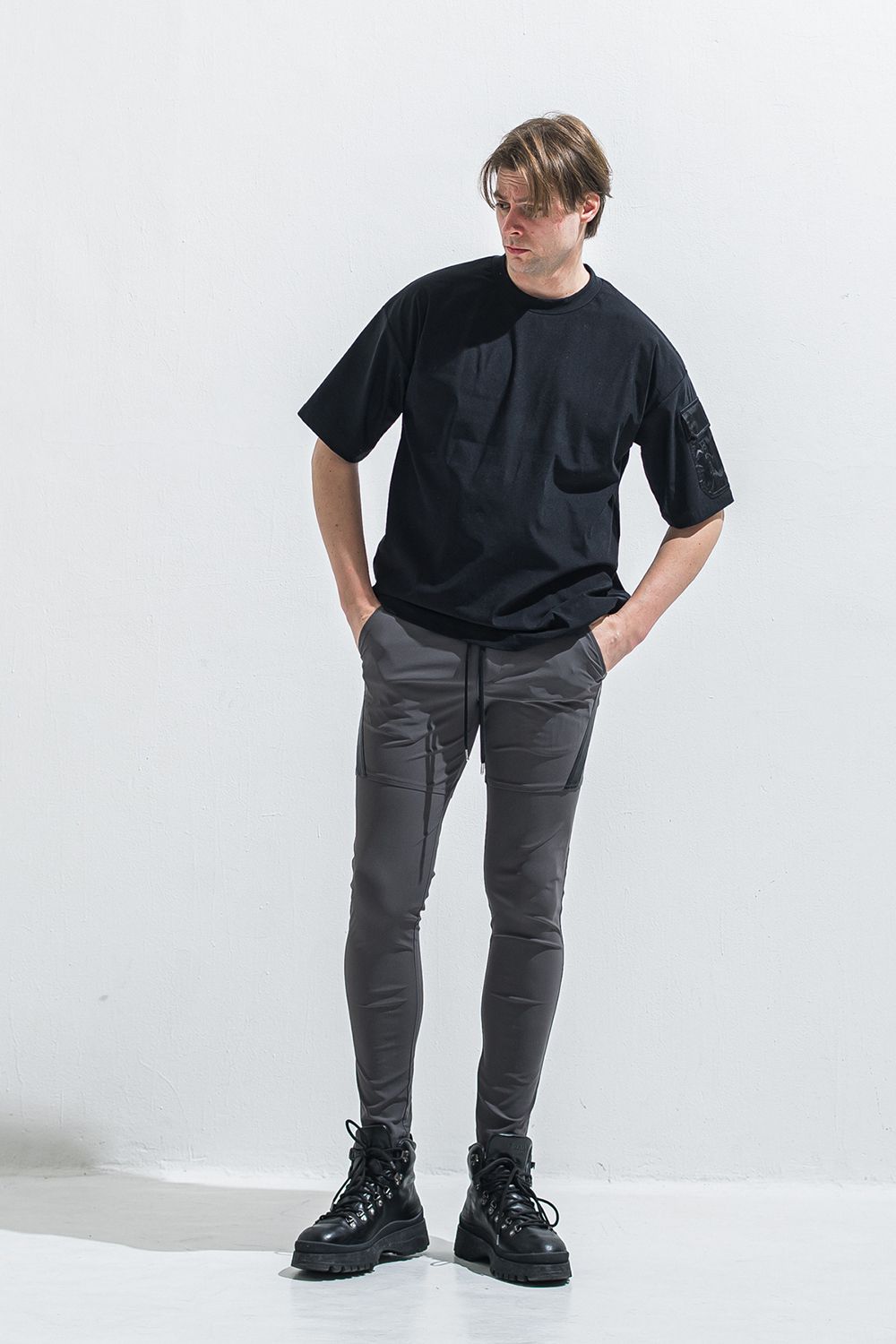 MILITARY POCKET NYLON OVER TEE / ミリタリー ポケット ナイロン オーバー Tシャツ