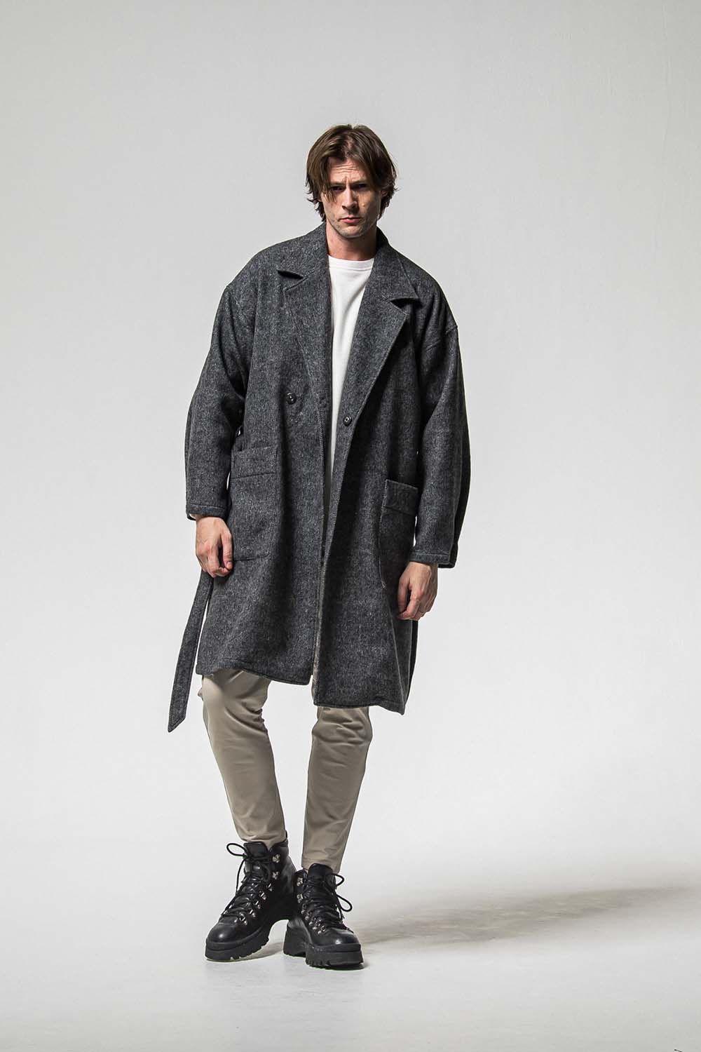 GOWN OVER COAT / オーバーサイズ ガウン コート