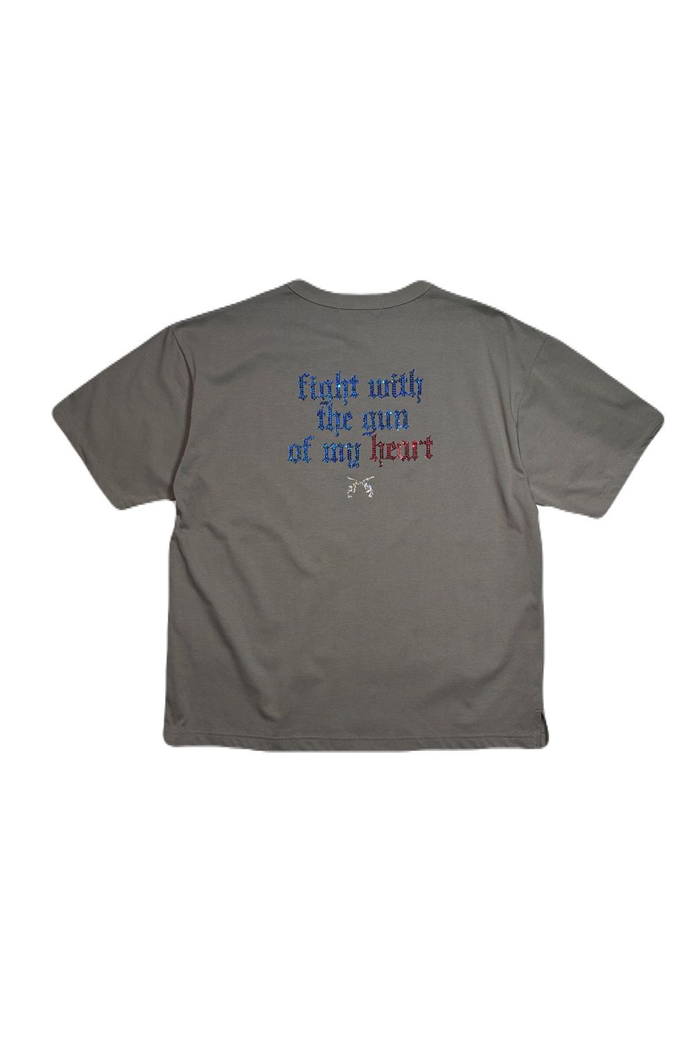 FANC/JER SS FIGHT/SW / ファンクション ジャージ Tシャツ クロス＆メッセージクリスタル クロスガン