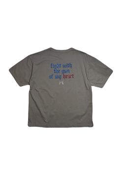 FANC/JER SS FIGHT/SW / ファンクション ジャージ Tシャツ クロス＆メッセージクリスタル クロスガン