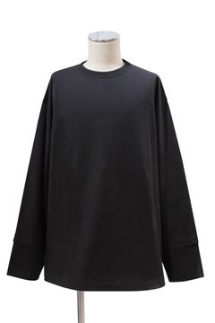 40/2 ORGANIC COTTON KNIT LAYERED TEE L/S / オーガニックコットン26G天竺 レイヤード Tシャツ