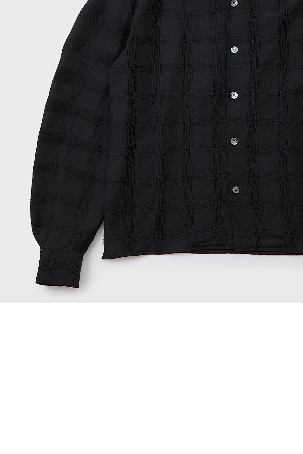 Wave pleats shirt / ウェーブ プリーツ シャツ