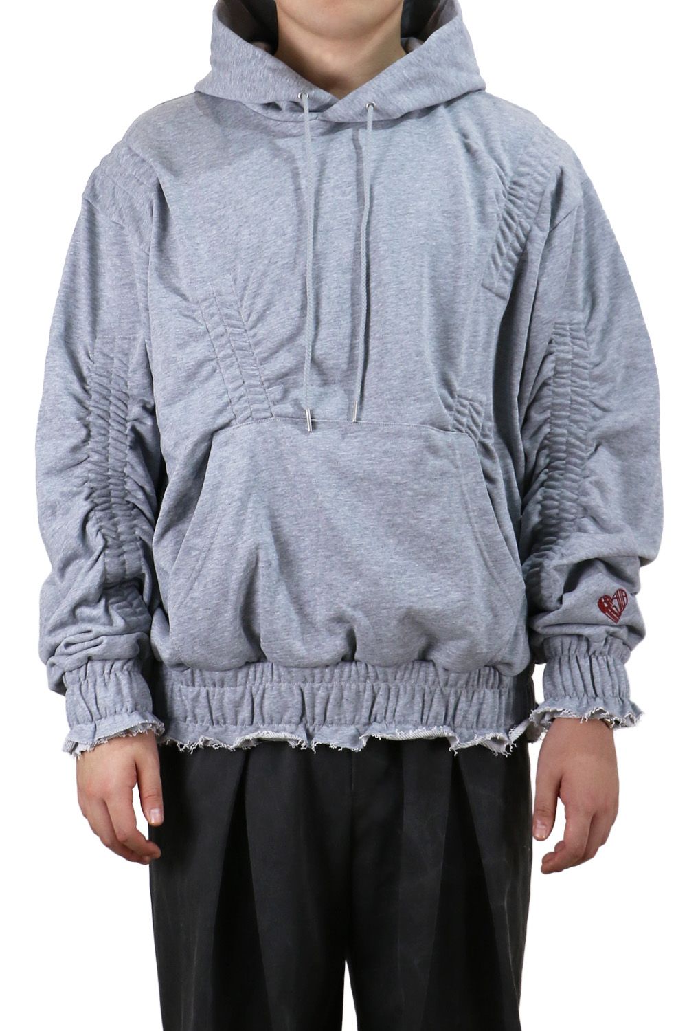 Gathered hoodie / スウェット ギャザー フーディー