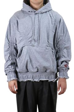 Gathered hoodie / スウェット ギャザー フーディー