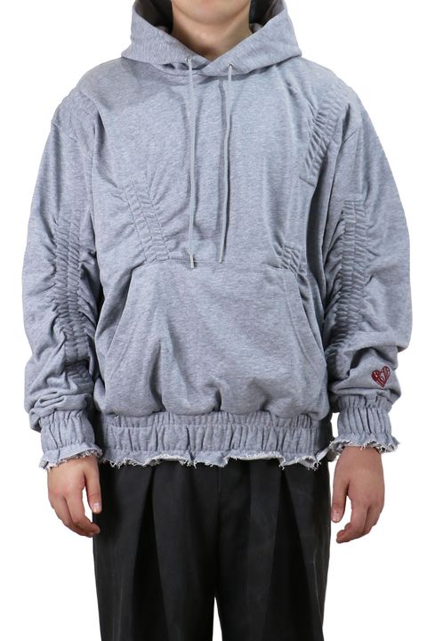 Gathered hoodie / スウェット ギャザー フーディー