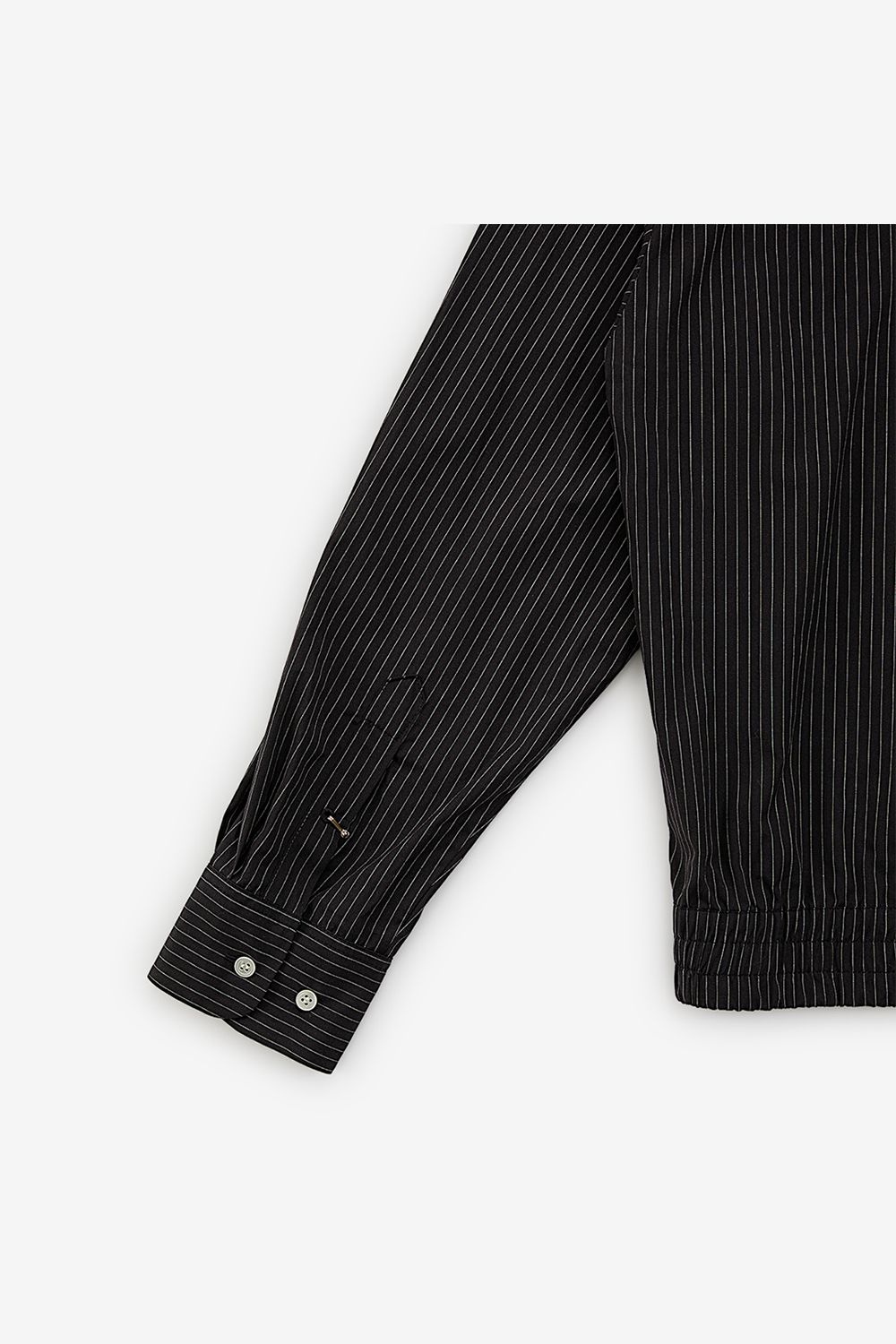 Short length striped shirt / ショートレングス ストライプ シャツ