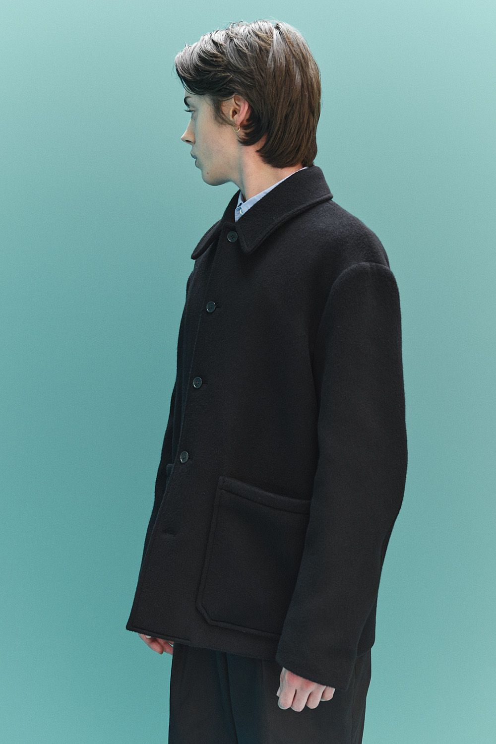 MARKAWARE - CASHMERE WORK JACKET / カシミヤ ワークジャケット MARKAWARE - CASHMERE WORK JACKET / カシミヤ ワークジャケット