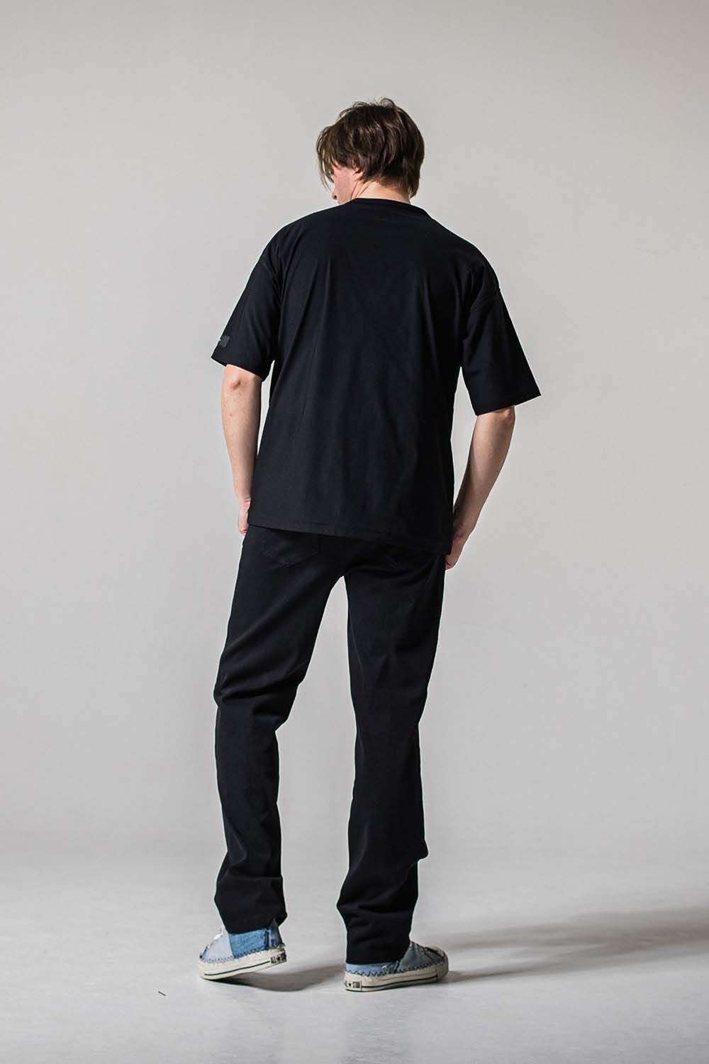 DENIM JERSEY WIDE PT / デニムジャージワイドパンツ