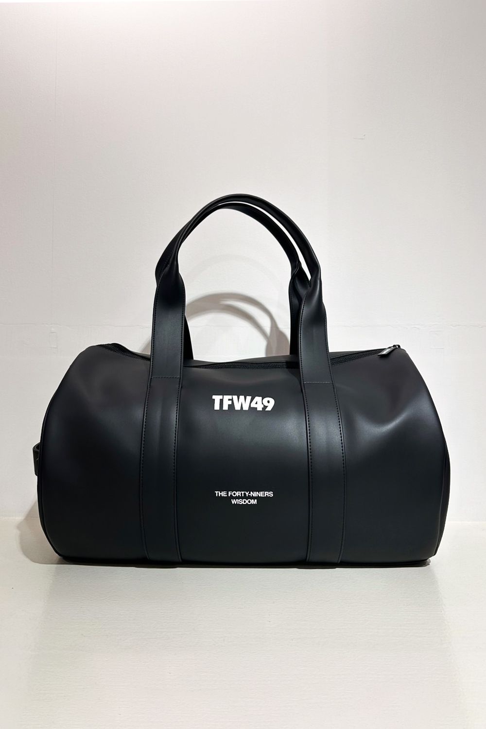 LEATHER BOSTON BAG / シンセティックレザー ボストンバッグ