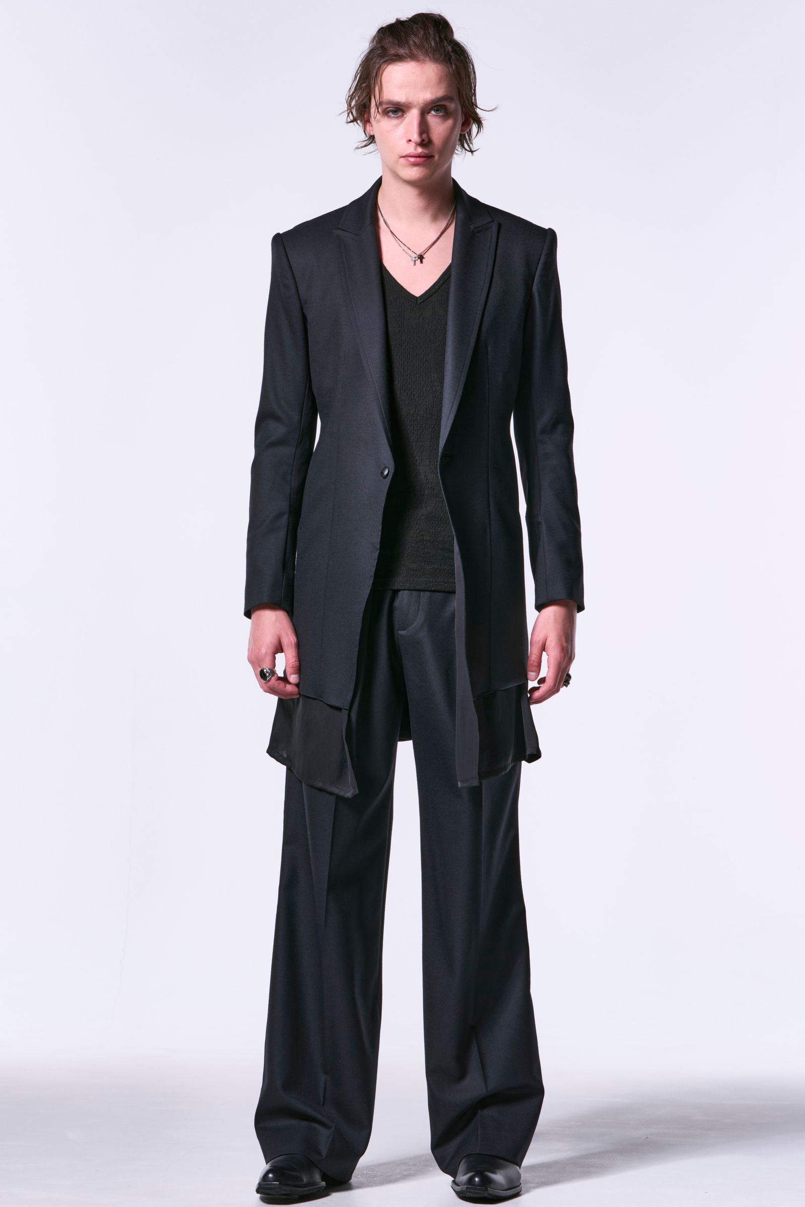 72Saxony 2Tuck Wide Slacks / サキソニーウール 2タックワイドスラックス