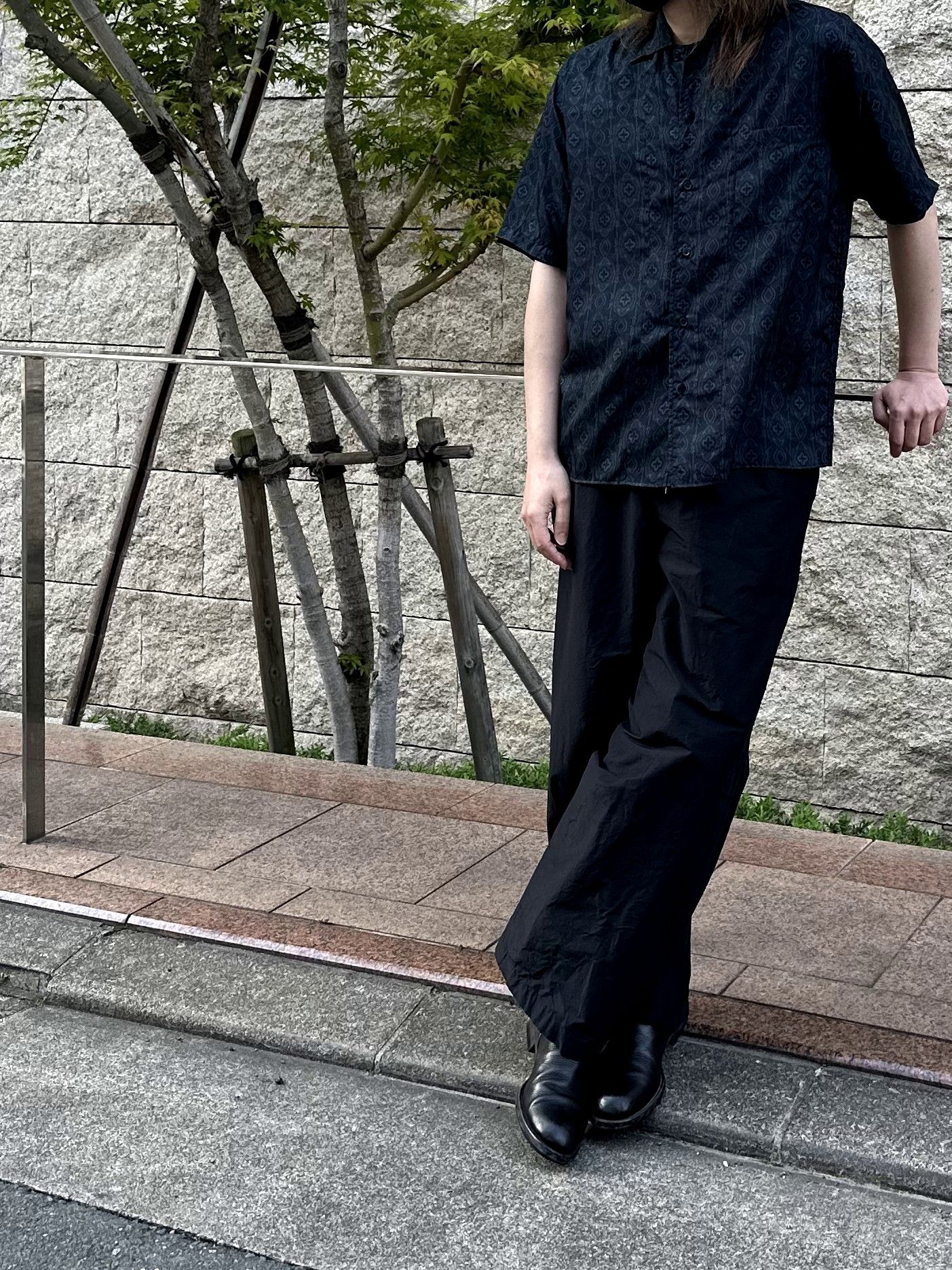markaの夏のウェアとしておすすめのHABUTAE SILK OPEN COLLAR
