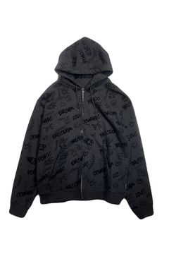 FLOCKY PRINT HOODIE / フロッキー プリント フーディー