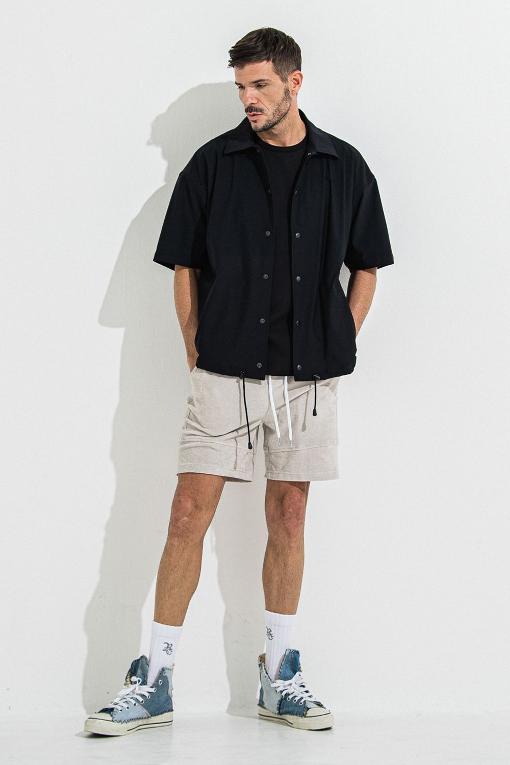 NYLON HALF COACH JACKET / ナイロン ハーフ コーチジャケット