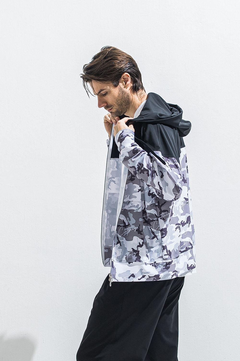 RUSH OVER ZIPUP HOODIE / オーバーサイズ ジップアップ ラッシュパーカー