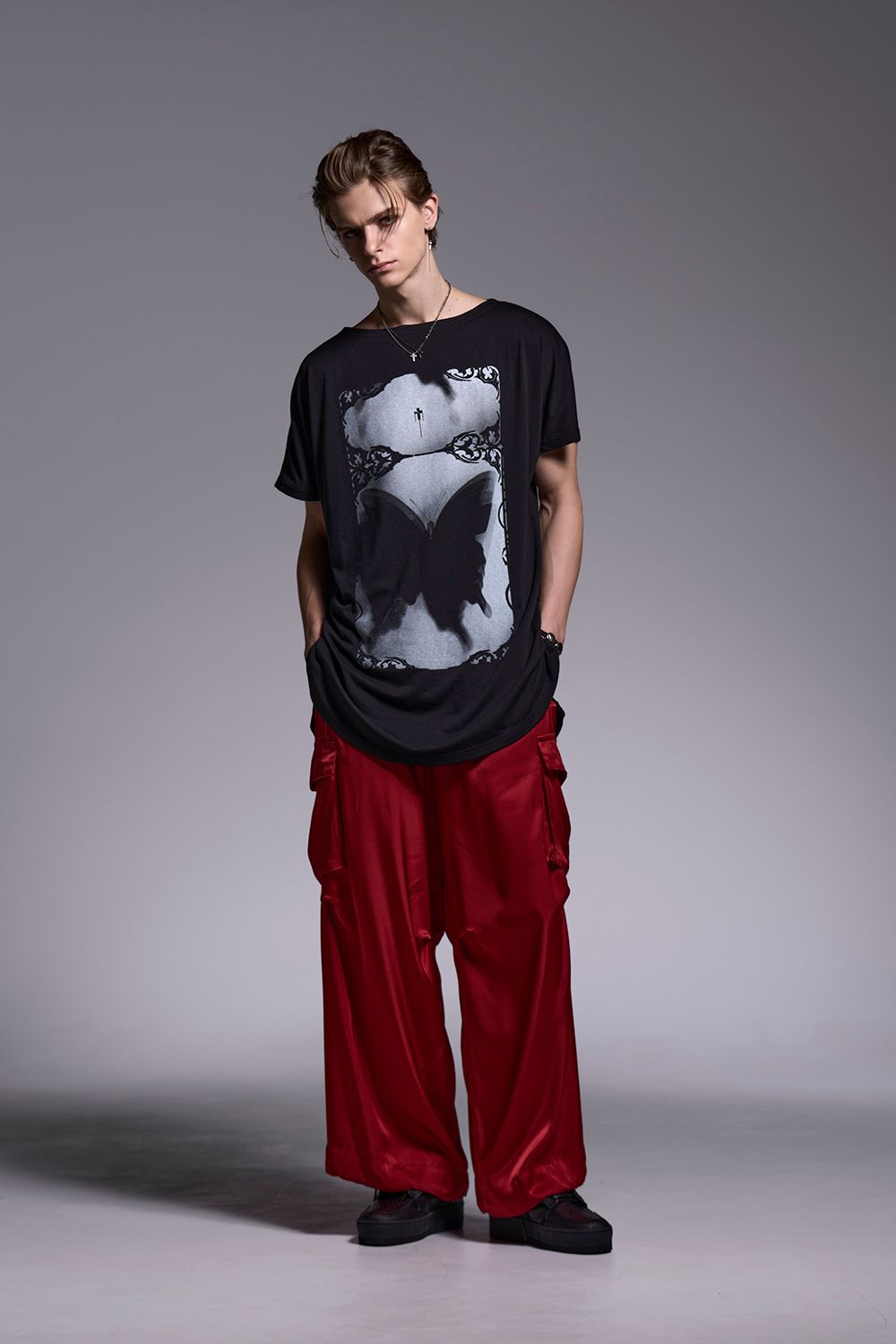 Satin Cargo Pants / サテン カーゴパンツ