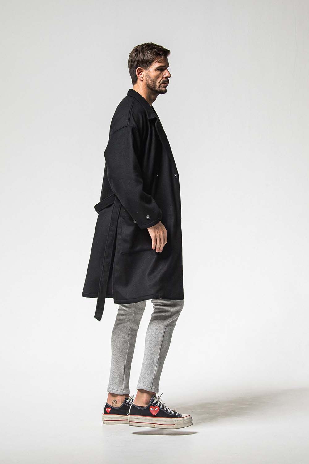 GOWN OVER COAT / オーバーサイズ ガウン コート