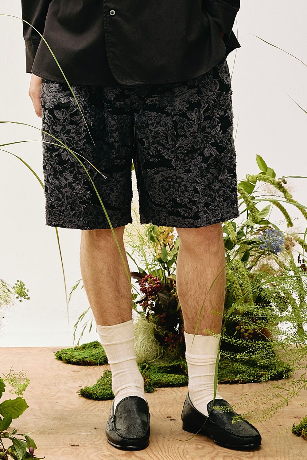 Cut jacquard short PT / カットジャガード ショート パンツ