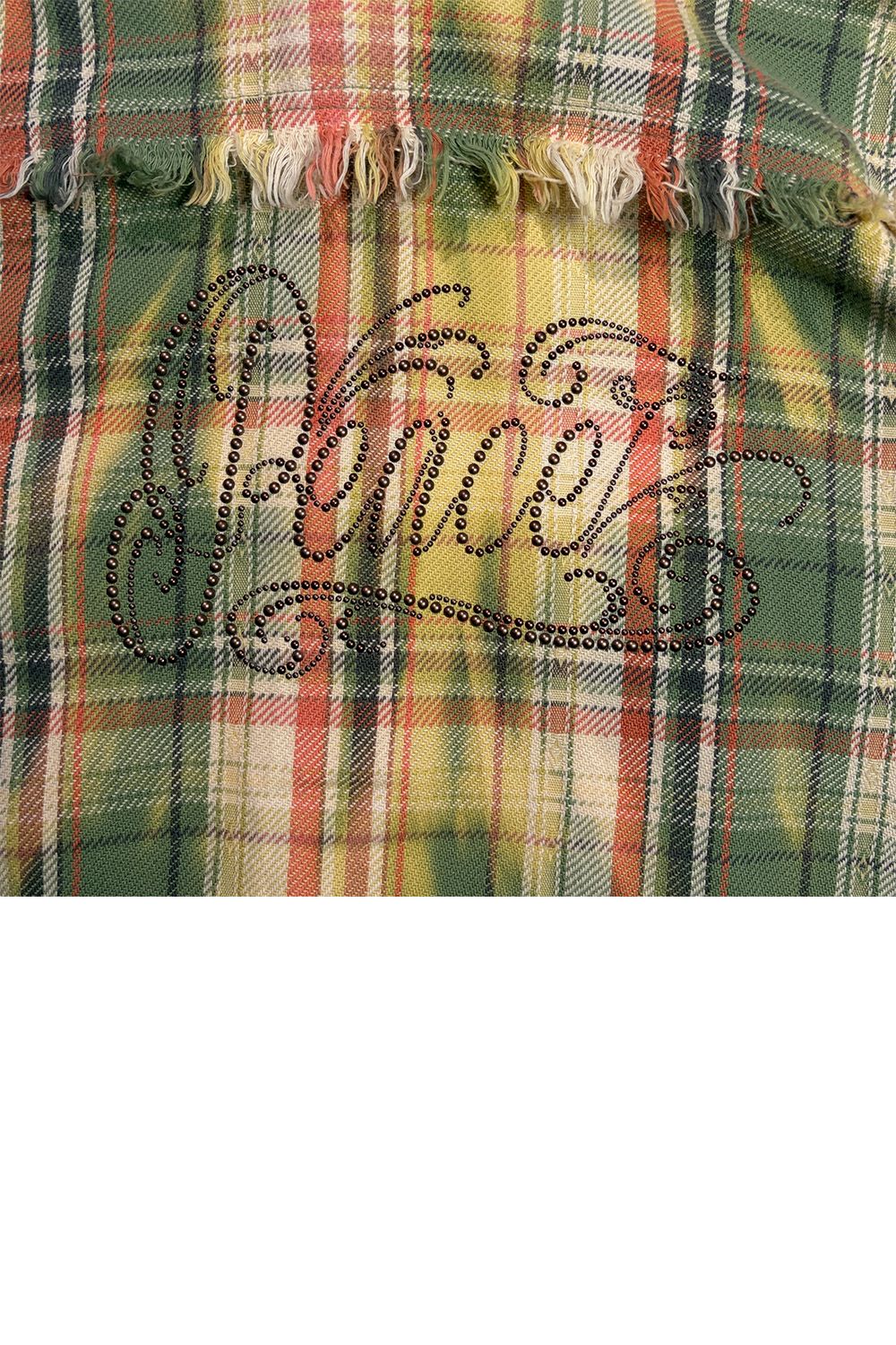 CO CHECK SHIRT / Peace / コットン チェック シャツ Peace METAL HOTFIX