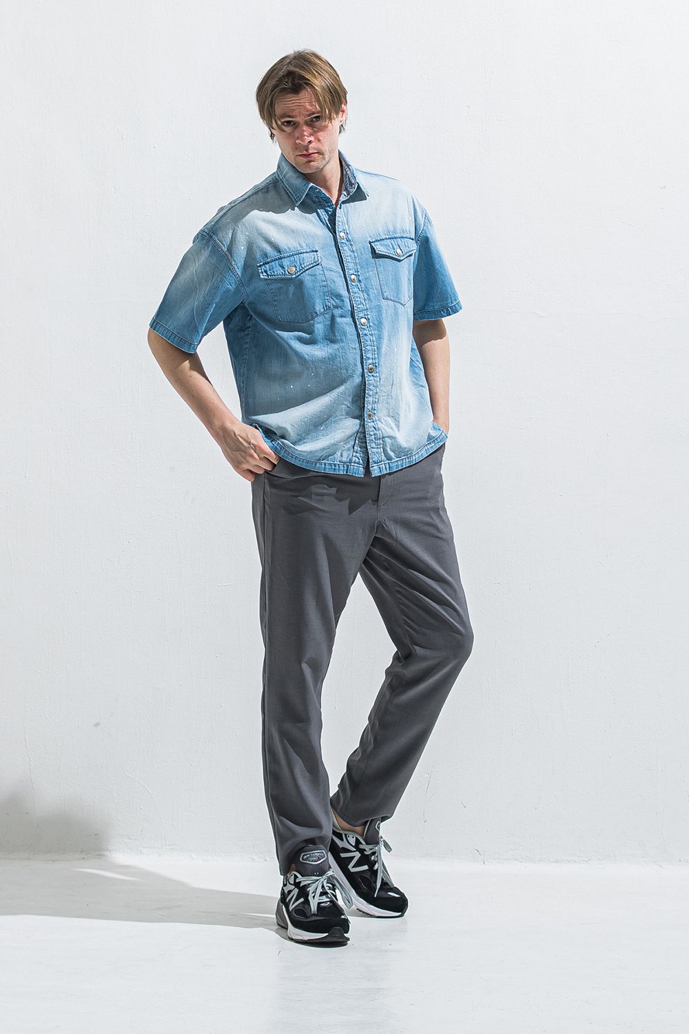 HALF DENIM SHIRTS / ハーフ デニム シャツ