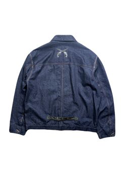 11.5oz DENIM JKT / PAT / 11.5オンス デニム ジャケット レザークロスガンパッチ
