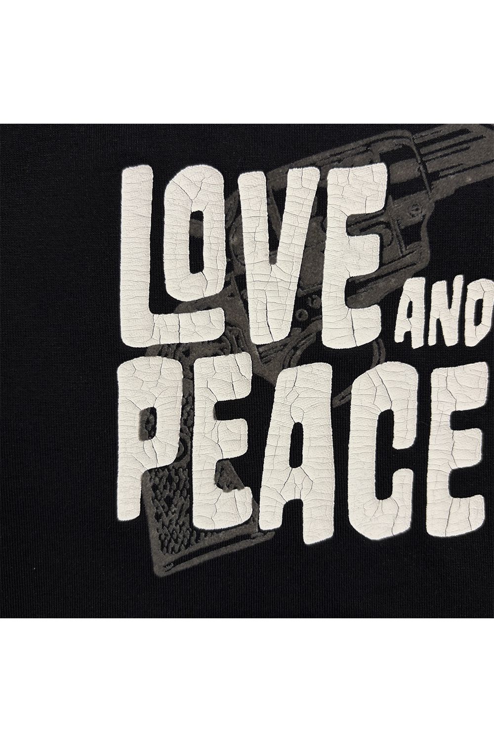 ORG/CO S/TEE LAP/GUN / オーガニックコットン ショートスリーブ Tシャツ / ラブアンドピース クロスガン プリント
