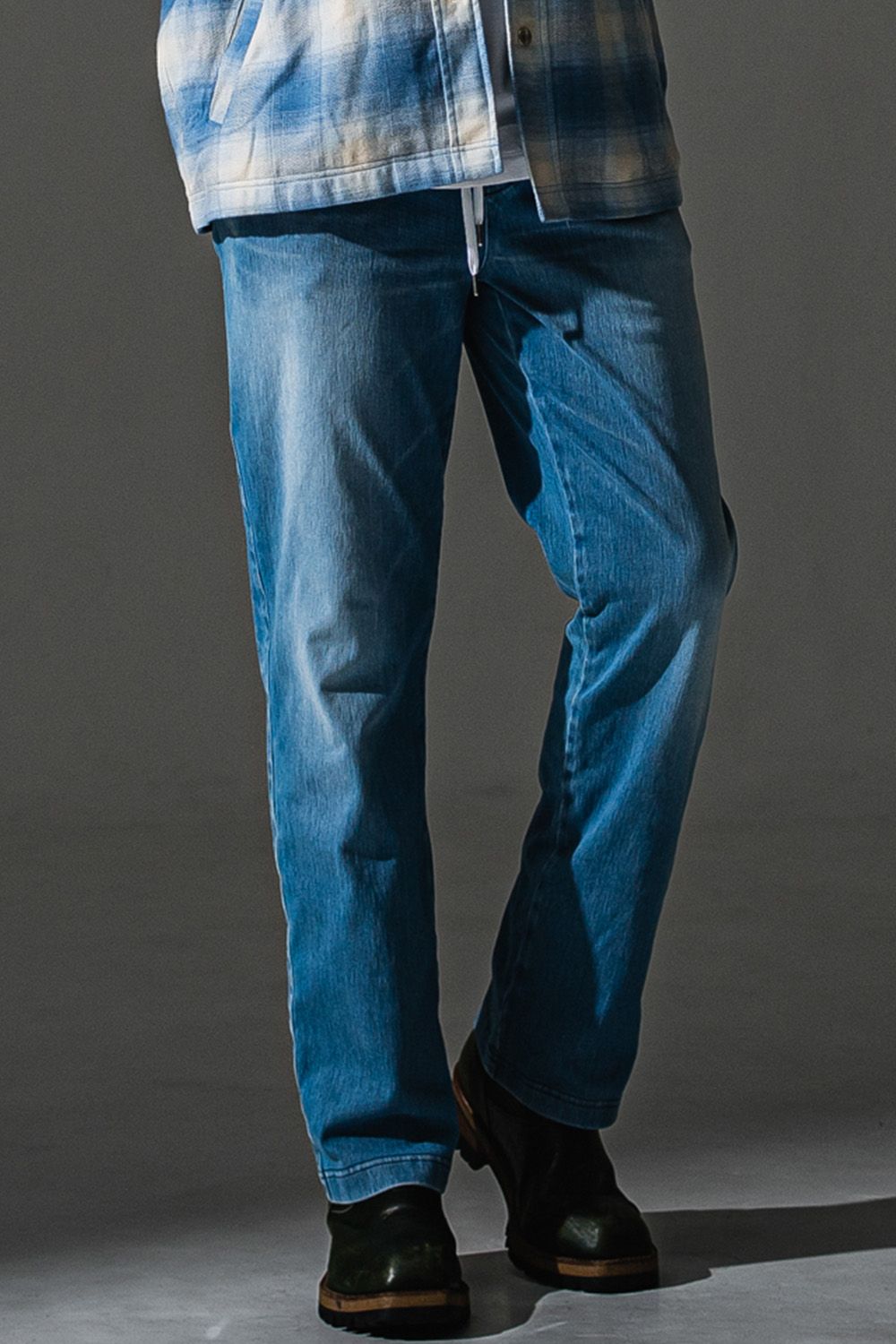 DENIM JERSEY WIDE PANTS / デニム ジャージ ワイドパンツ