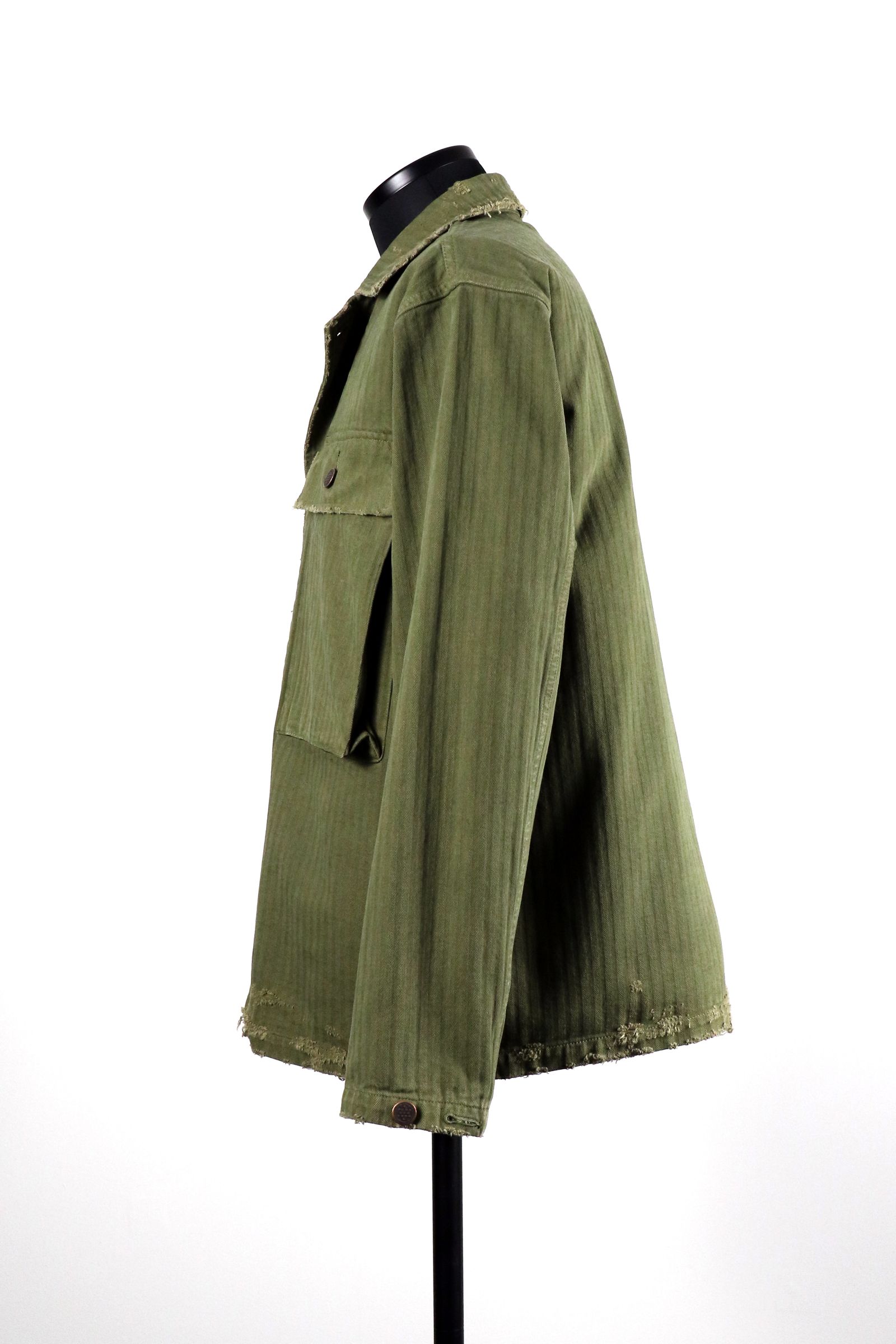 marka - ORGANIC COTTON HERRINGBONE M-43 JACKET
