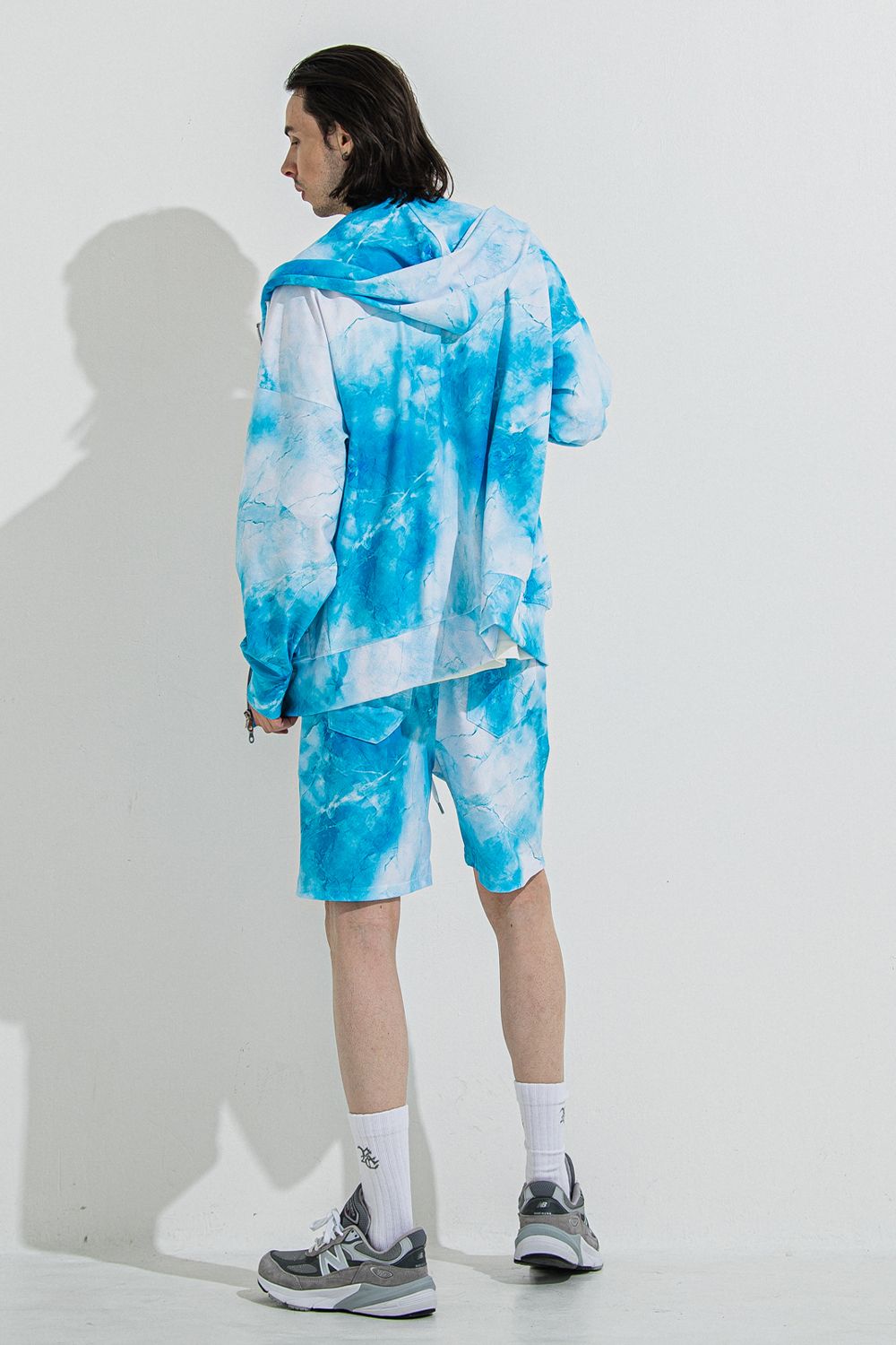 RASH OVER ZIPUP HOODIE / オーバーサイズ ジップアップ ラッシュガード パーカー