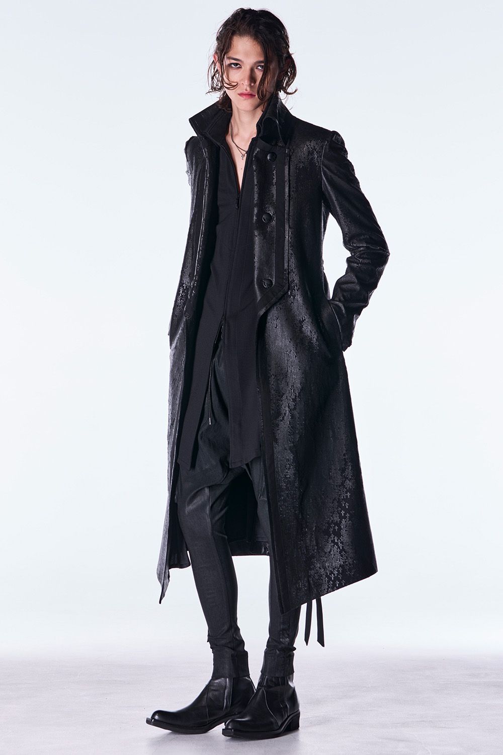 Mockrody Stand Collar Zip Shirt / モックロディスタンドカラー ジップ シャツ