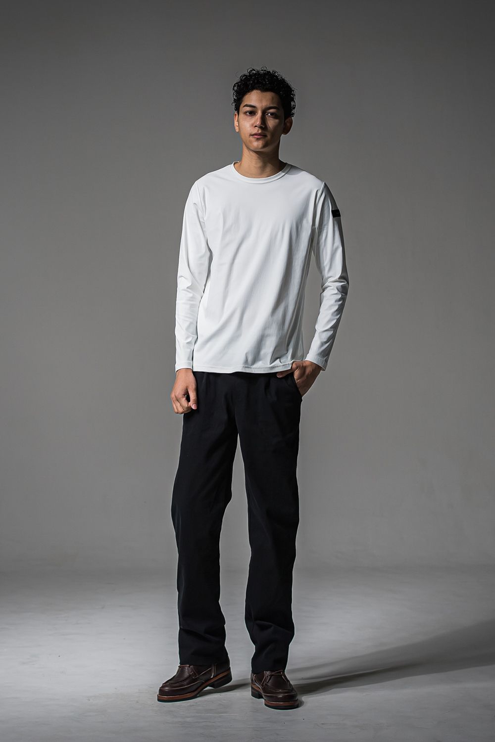 DENIM JERSEY WIDE PT / デニムジャージワイドパンツ