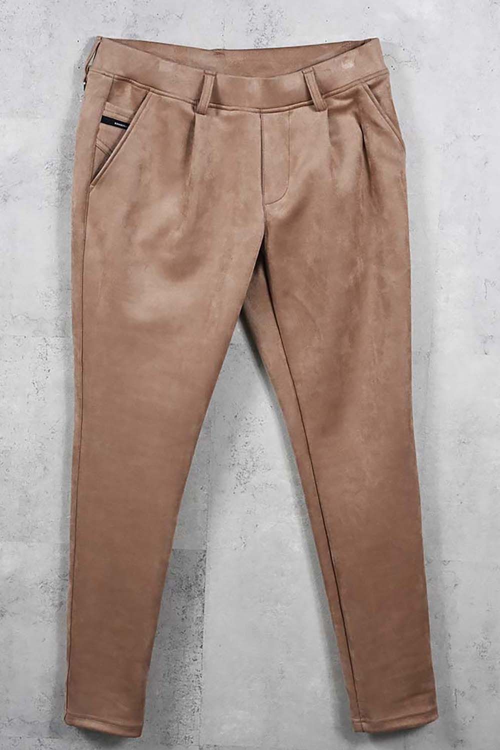 CHRIS EASY SUEDE TUCK PANTS / クリス イージー スウェード タックパンツ