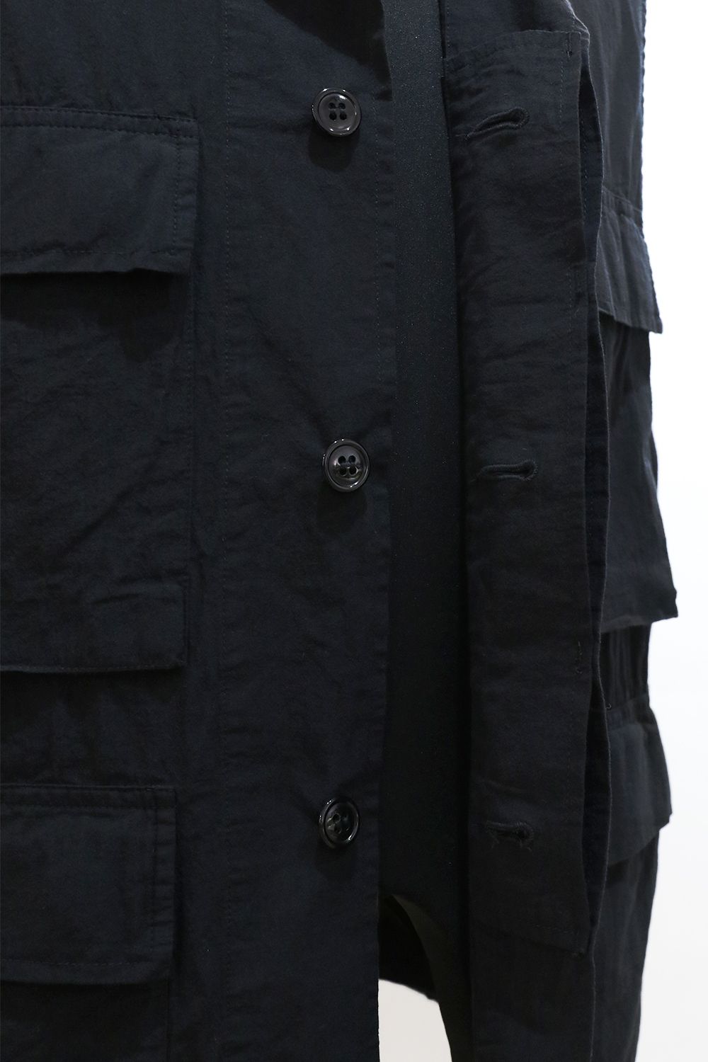 TUMBLED ORGANIC COTTON POPLIN B.D.U VEST / タンブル オーガニック コットン ポプリン バトル ドレス ユニフォーム ベスト