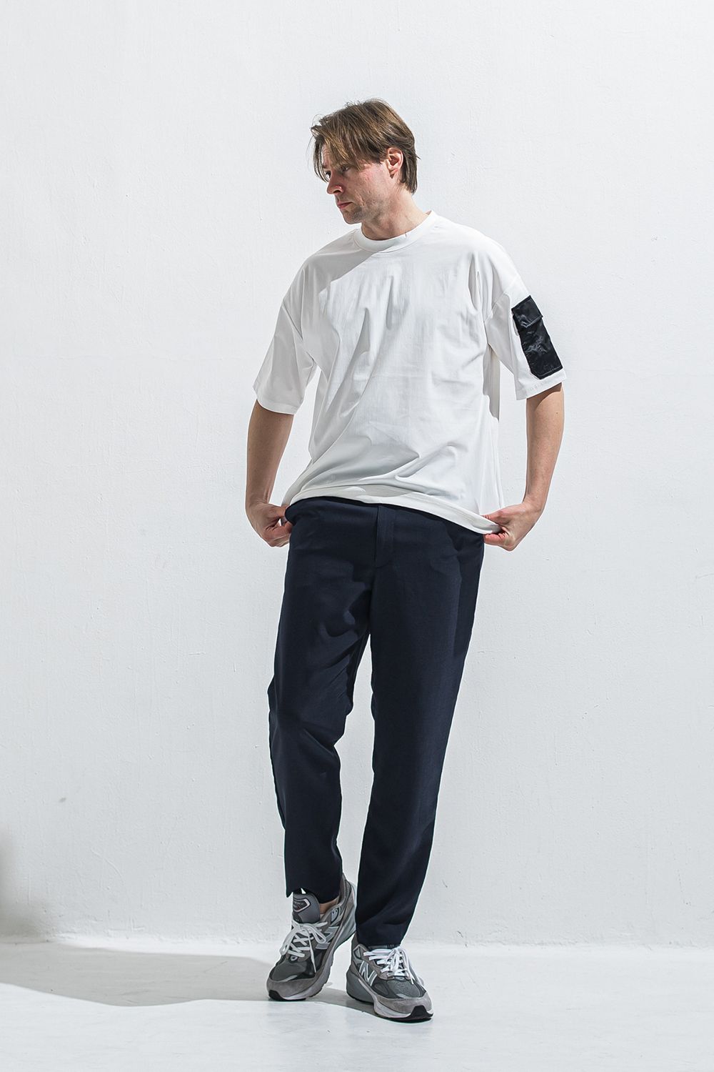 MILITARY POCKET NYLON OVER TEE / ミリタリー ポケット ナイロン オーバー Tシャツ