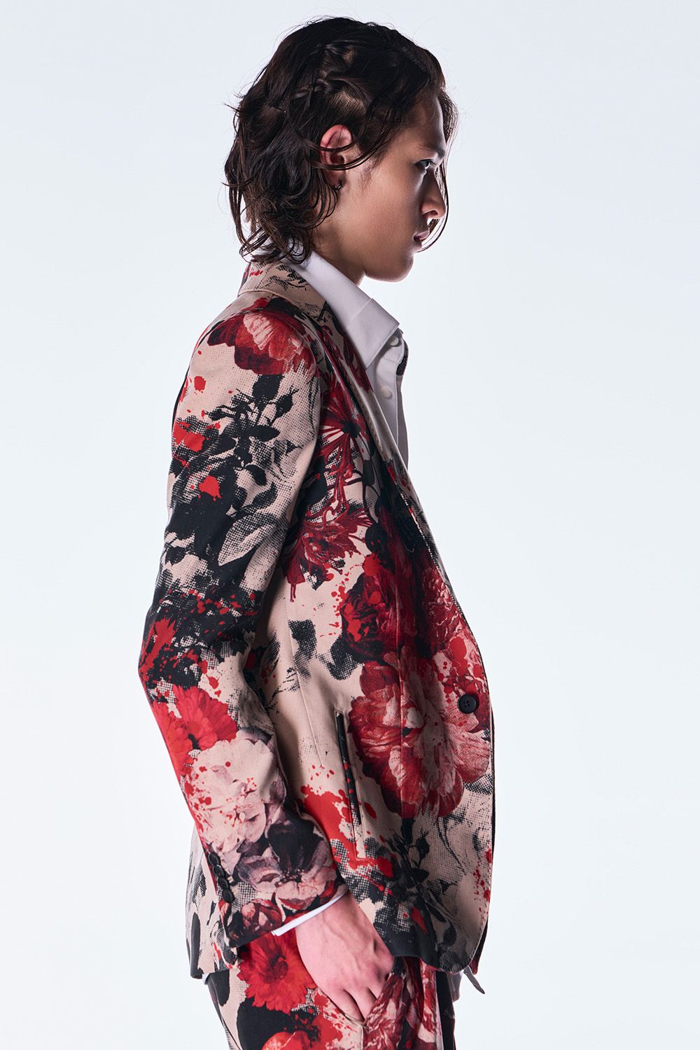 Beige Flora Jacket  / ベージュ フローラ ジャケット