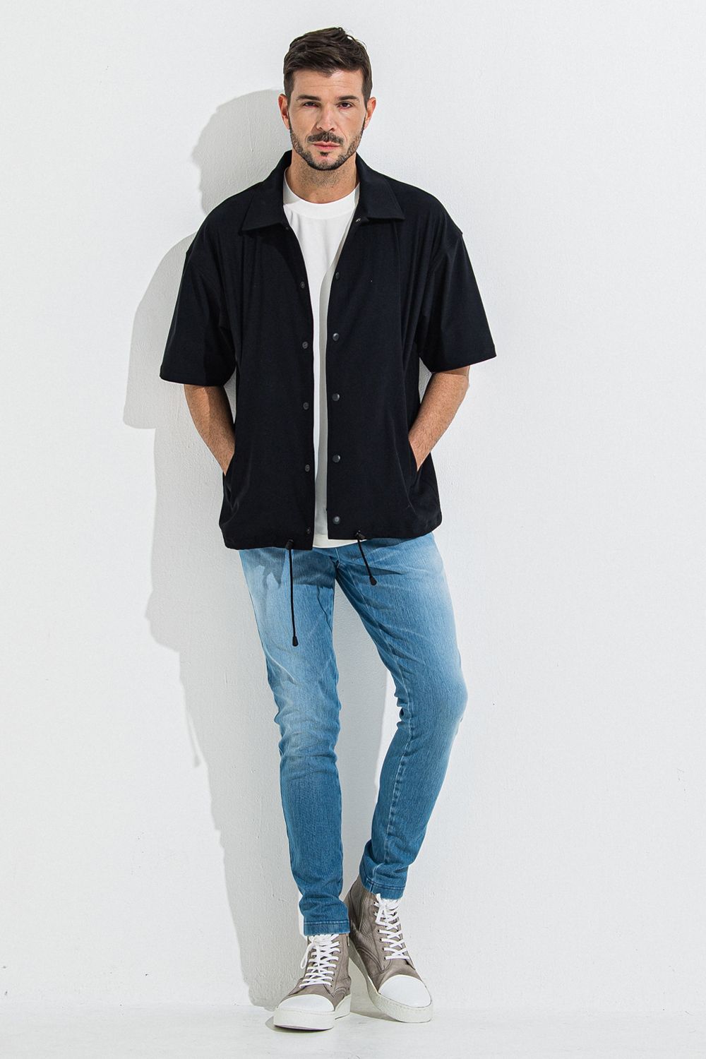 NYLON HALF COACH JACKET / ナイロン ハーフ コーチジャケット