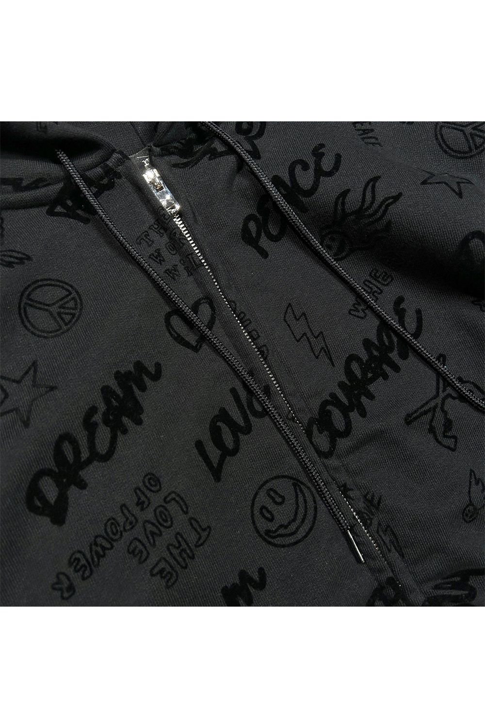 FLOCKY PRINT HOODIE / フロッキー プリント フーディー